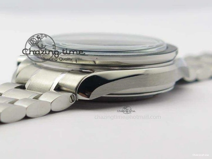 0315 Effortless Speedmaster Apollo 11 On SS Bracelet Manual Winding Chrono Movement 8225